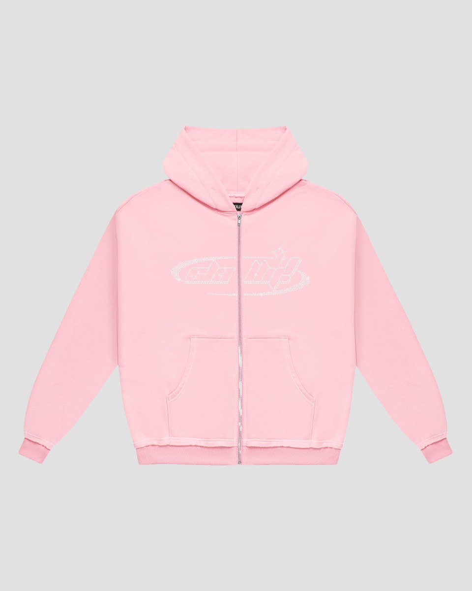 GALACTIC LOGO ZIP HOODIE (pink)