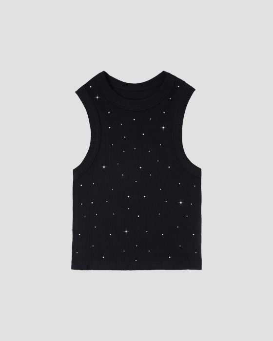 CRYSTALS TOP (black)