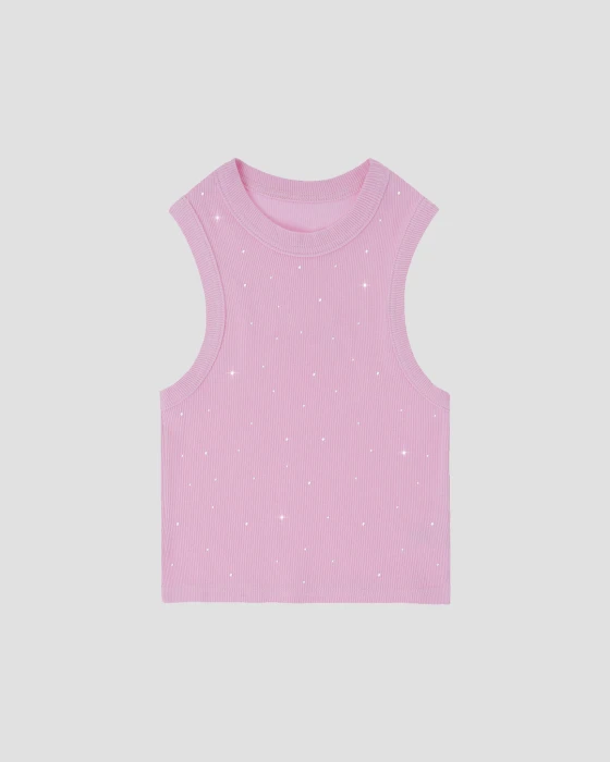 CRYSTALS TOP (pink)